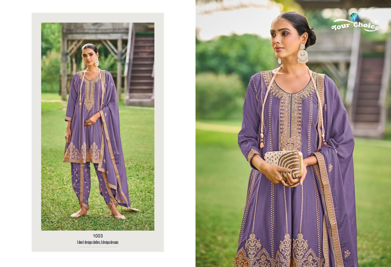 Your Choice Dhoti Style Designer Wedding Salwar Suits Wholesale Market  In Surat

